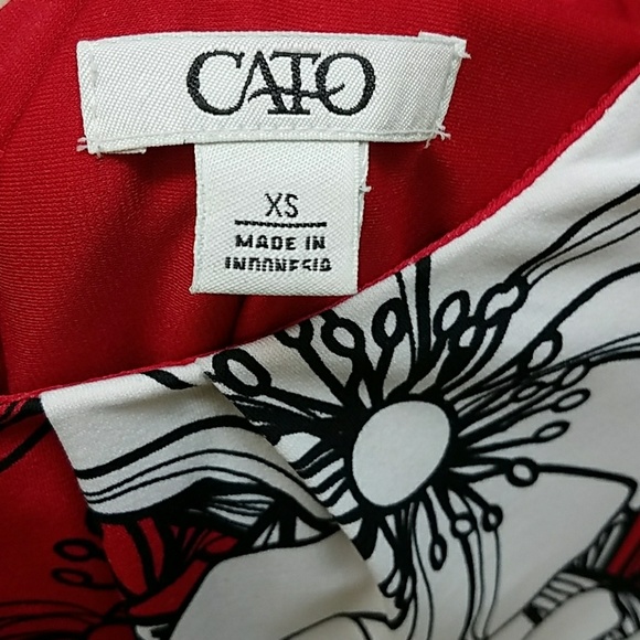 Cato Red Black White dress - Picture 6 of 6